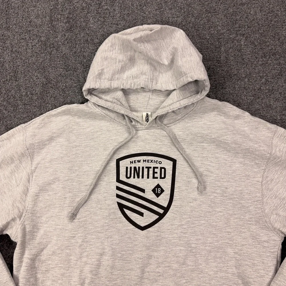New Mexico United Sweatshirt Mens 2XL Gray Soccer Independent Trading Hoodie